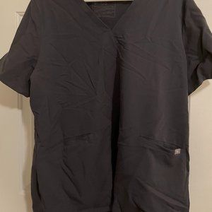 Figs Charcoal Scrub Top